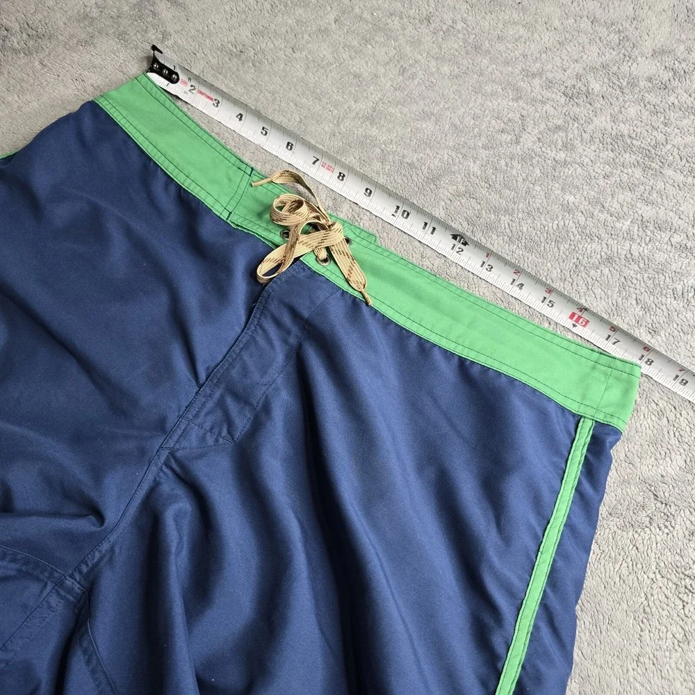 Howler Brothers Board Shorts Mens 36 Navy Green Logo 10